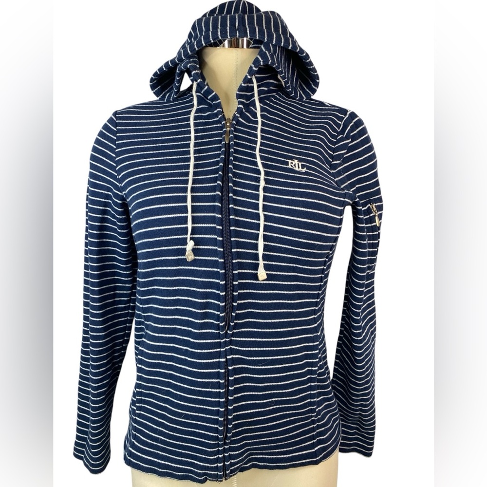 Lauren Ralph Lauren Long Sleeve Hoodie with Front Zipper Women’s Medium
